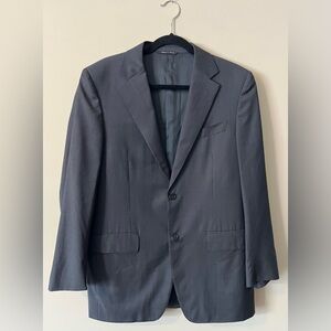 Canali Dark Grey Wool Blazer Jacket Men’s Size EU 50 / US Size 40